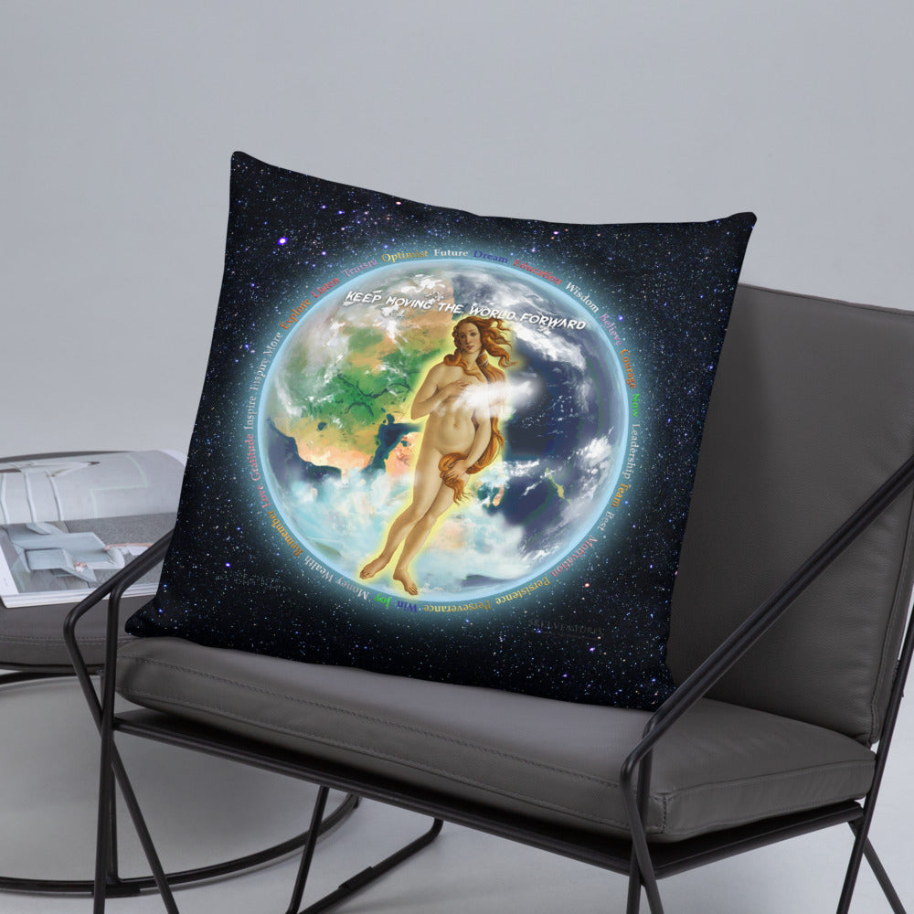 Venusian Earth on Basic Pillow