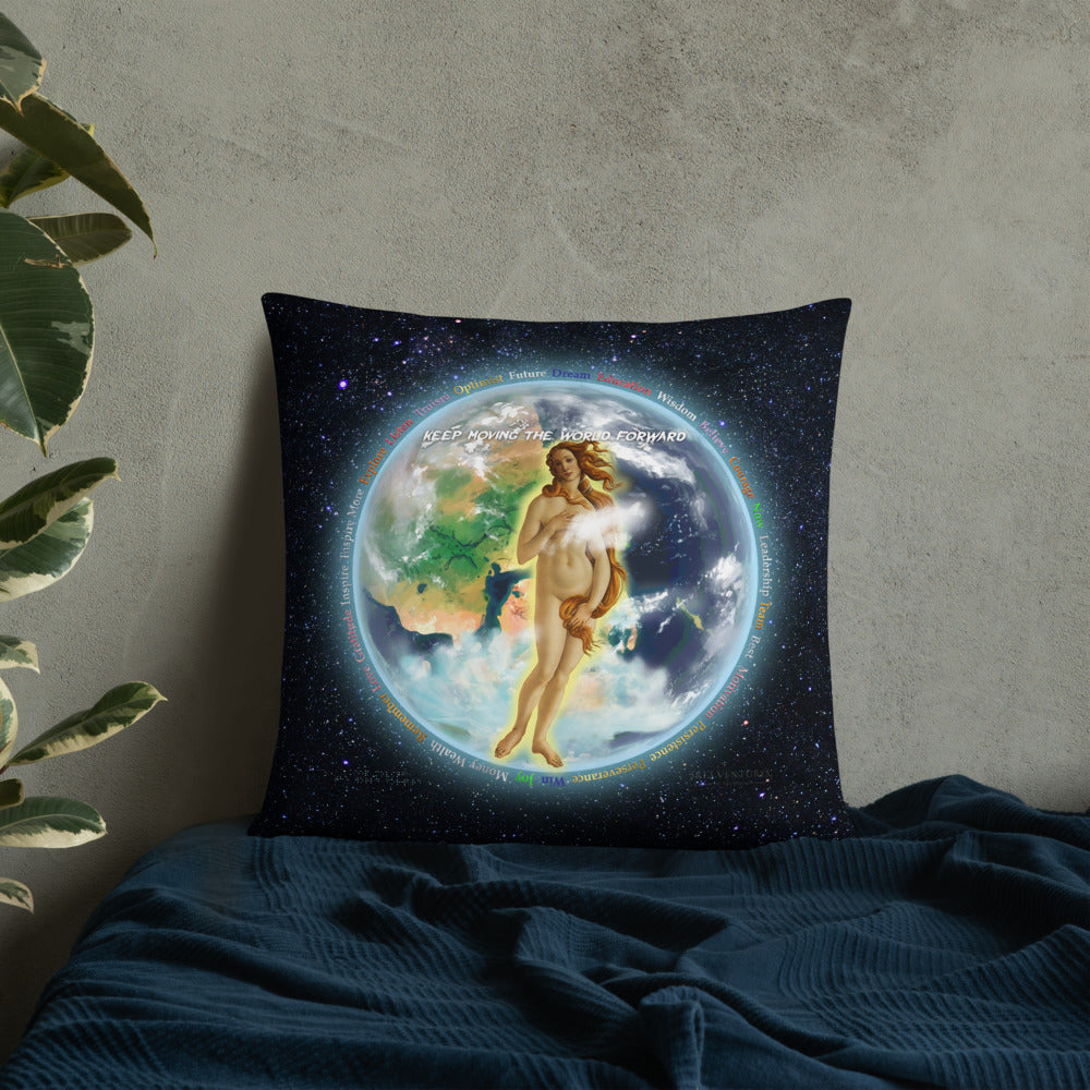 Venusian Earth on Basic Pillow