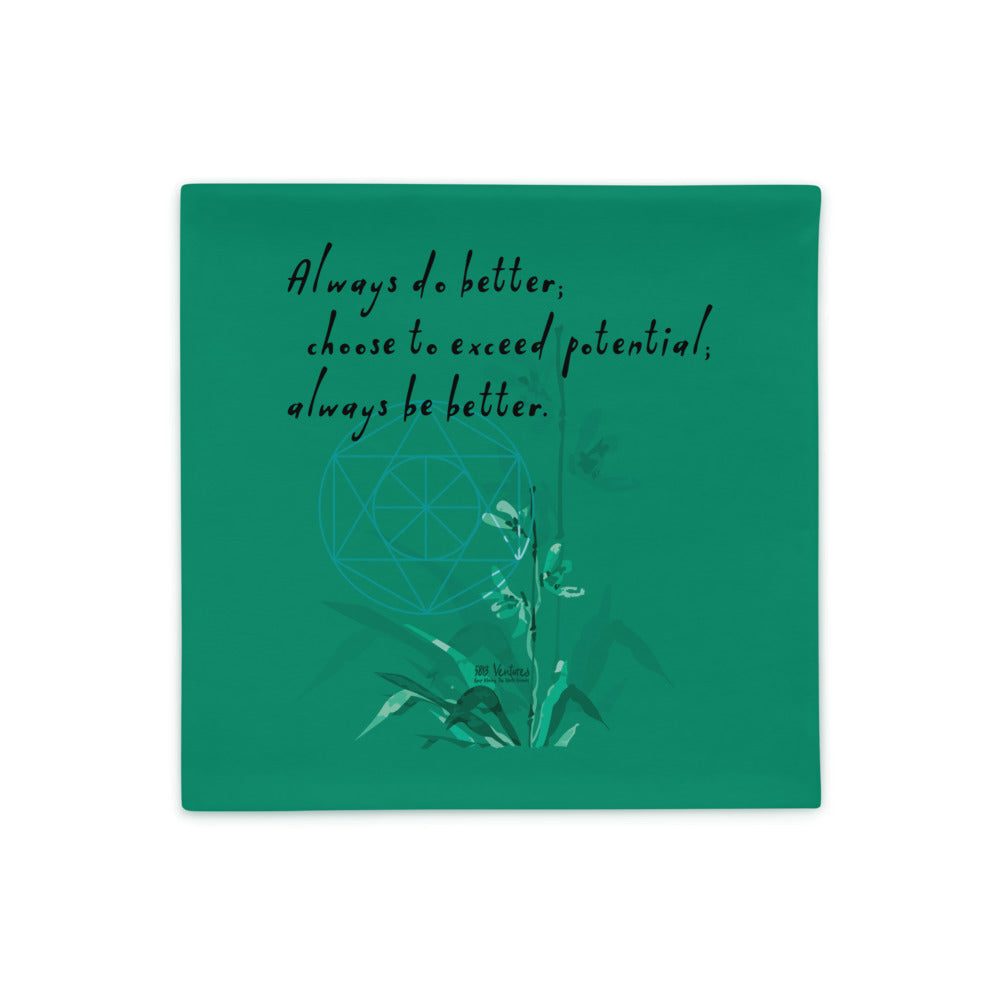 Always Better Haiku With Lilies on Basic Pillow Case