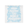 Word Clouds To Keep Moving The World Forward Through Blue Word Sky on Basic Pillow Case