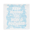 Word Clouds To Keep Moving The World Forward Through Blue Word Sky on Basic Pillow Case