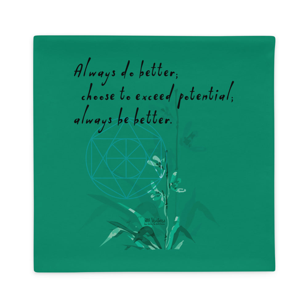 Always Better Haiku With Lilies on Basic Pillow Case