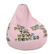 Baby Animals Keep Moving The World Forward In Pink on Bean Bag Chair Cover