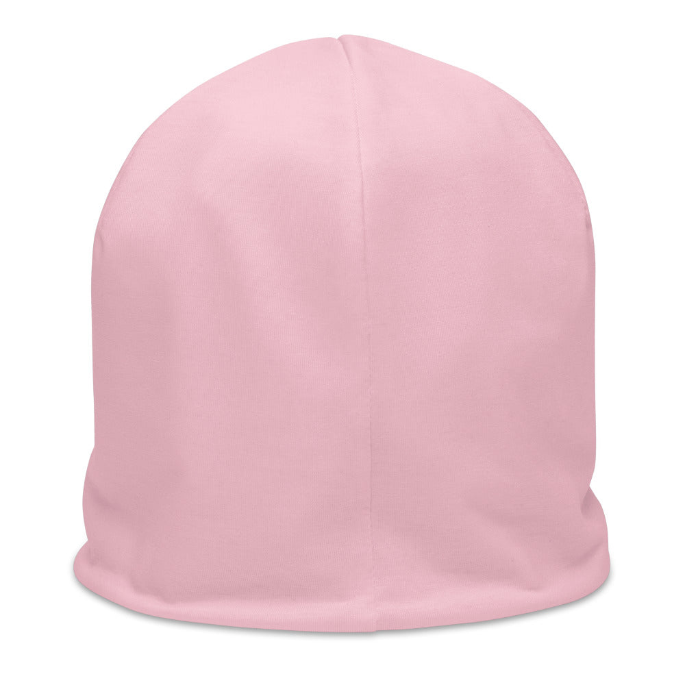 Baby Animals Keep Moving The World Forward In Pink on Original Beanie