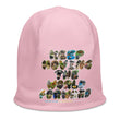 Baby Animals Keep Moving The World Forward In Pink on Original Beanie