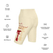 Descendants Need Ancestors Haiku With Pagoda on Biker Shorts