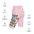 Baby Animals Keep Moving The World Forward In Pink on Biker Shorts