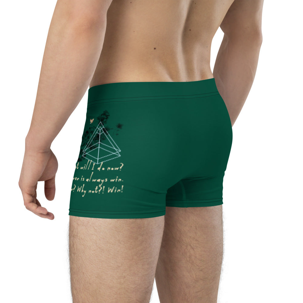 Always Win Now Haiku With Butterfly on Men's Boxer Briefs