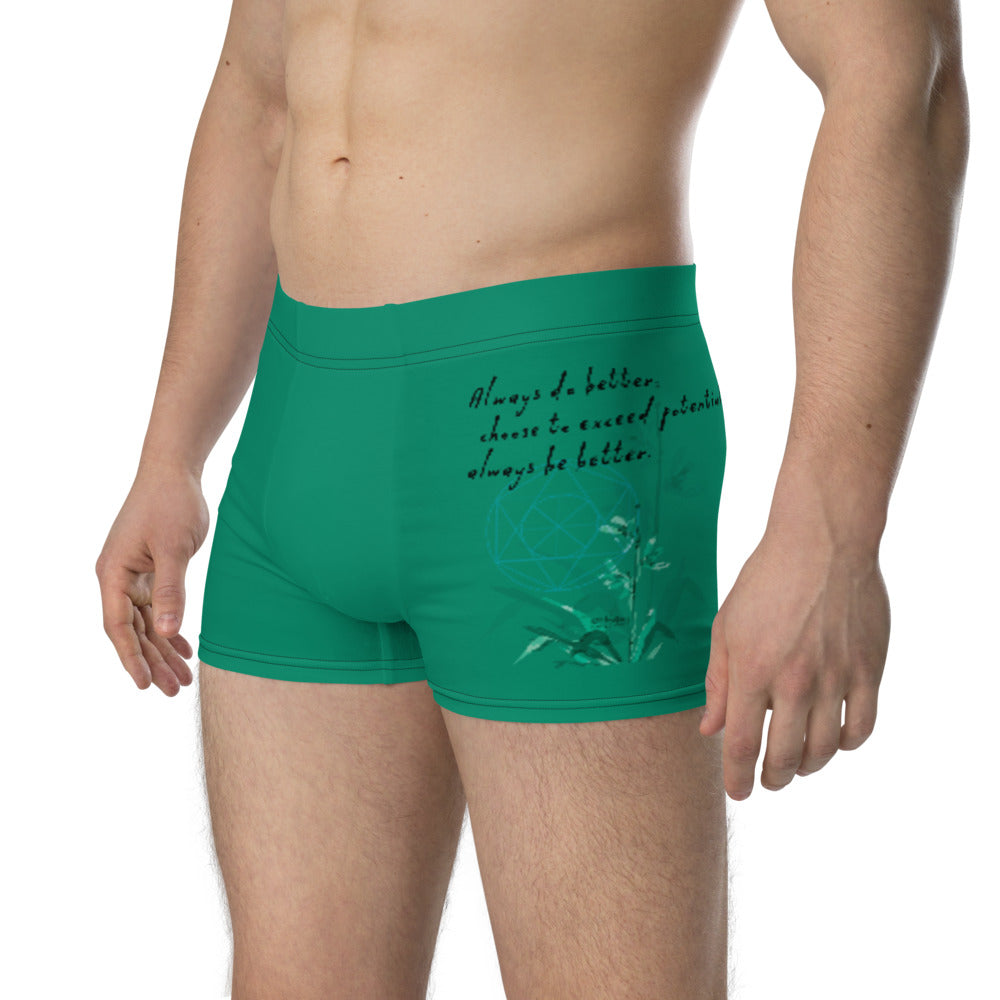 Always Better Haiku With Lilies on Men's Boxer Briefs