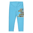 Baby Animals Keep Moving The World Forward In Blue on Capri Leggings