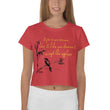 Life Is An Encore Haiku With Wren on Women's Original Crop Top T-Shirt