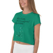 Always Better Haiku With Lilies on Women's Original Crop Top T-Shirt