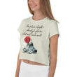 Future Is Bright Haiku With Mountain Sun on Women's Original Crop Top T-Shirt