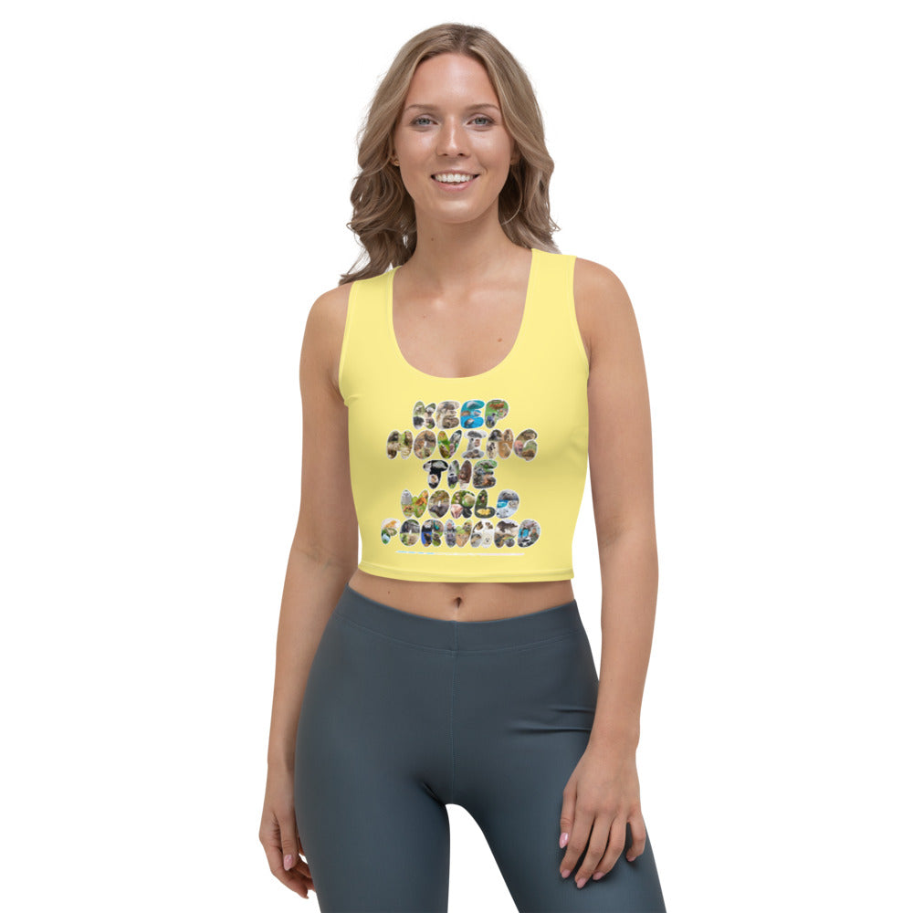 Baby Animals Keep Moving The World Forward on Women's Original Crop Tank Top