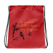 Life Is An Encore Haiku With Wren on Drawstring Bag