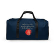 Believe To Win Haiku With Sun Tree on Duffel Bag