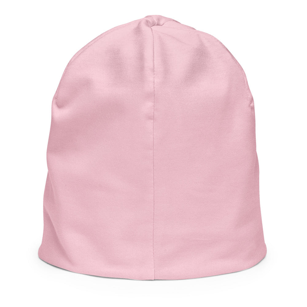 Baby Animals Keep Moving The World Forward In Pink on Kids Original Beanie