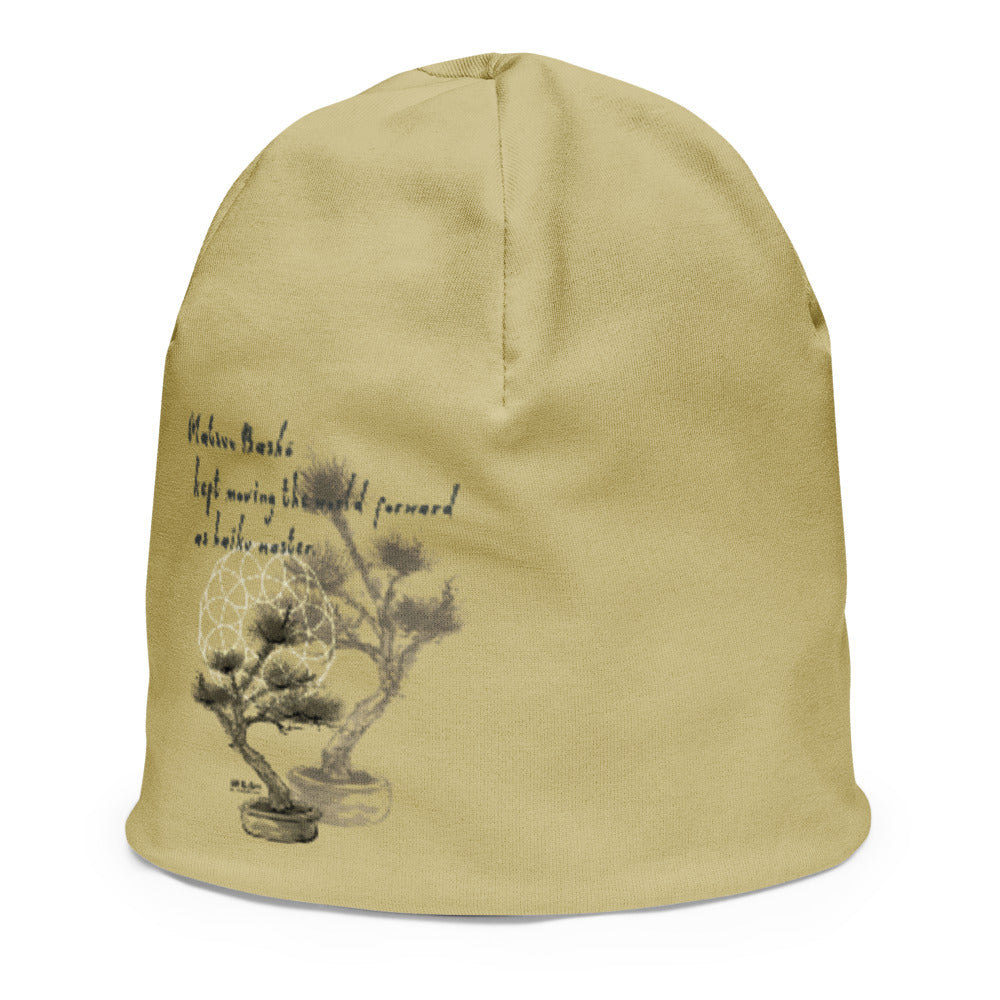 Matsuo Basho Haiku With Bonsai on Kids Original Beanie