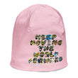 Baby Animals Keep Moving The World Forward In Pink on Kids Original Beanie