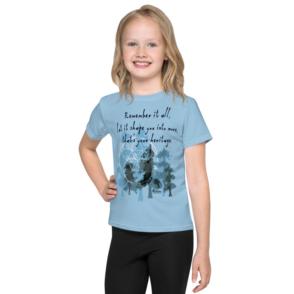 Remember Your Heritage Haiku With Trees on Kids Original T-Shirt