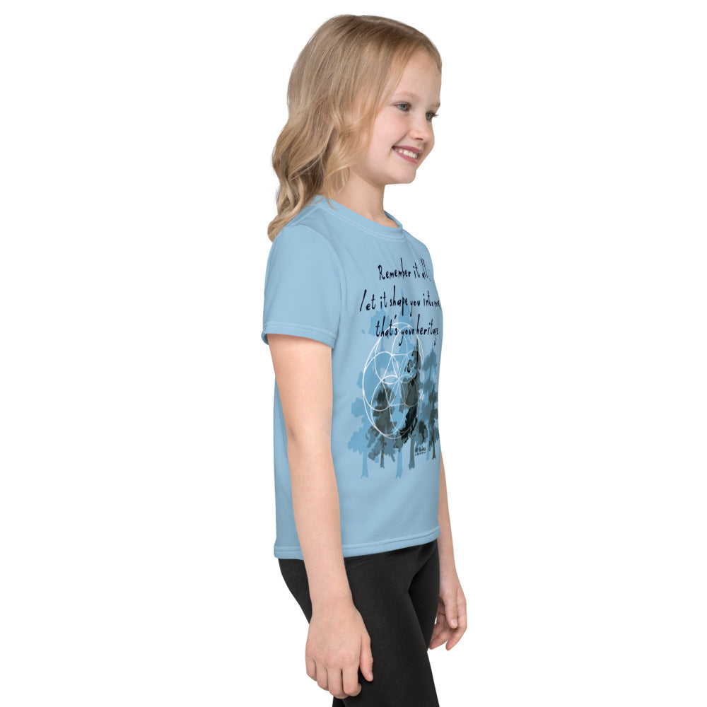 Remember Your Heritage Haiku With Trees on Kids Original T-Shirt