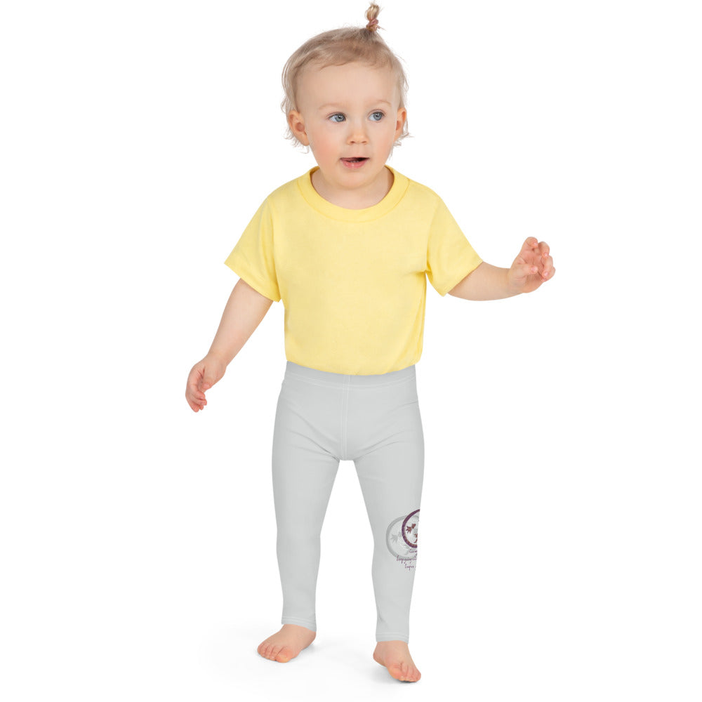 Courage To Begin Haiku With Fish on Kids Leggings