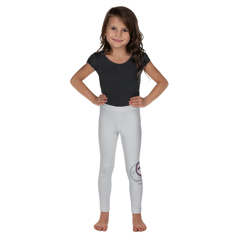 Courage To Begin Haiku With Fish on Kids Leggings