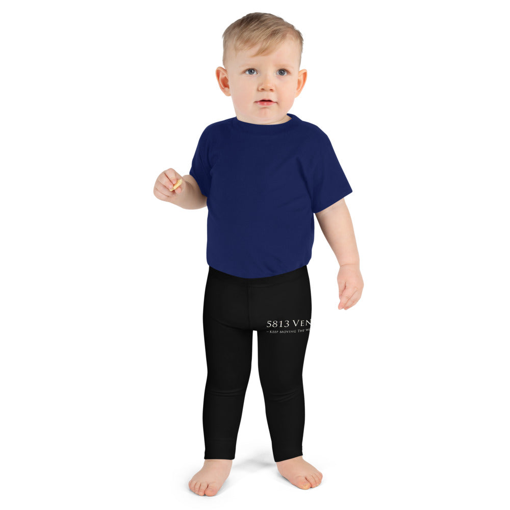 5813 Ventures Logo In Pearl on Kids Leggings