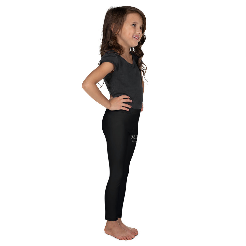 5813 Ventures Logo In Pearl on Kids Leggings