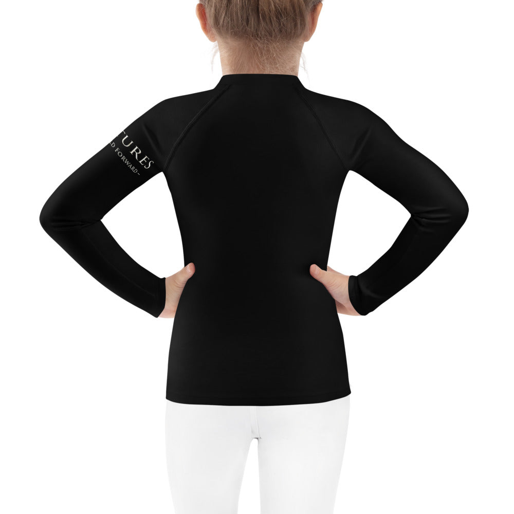 5813 Ventures Logo In Pearl on Kids Rash Guard