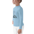 Dream Bigger Haiku With Mountains on Kids Rash Guard