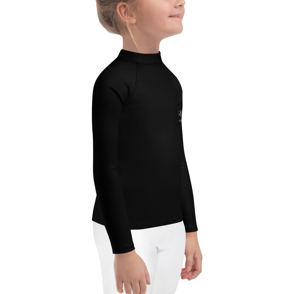 5813 Ventures Logo In Pearl on Kids Rash Guard