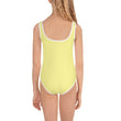 Sage Wisdom Haiku With Sparrow on Kids One-Piece Swimsuit