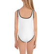 Charcoal Sketch Dreaming To Keep Moving The World Forward on Kids One-Piece Swimsuit