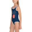 Believe To Win Haiku With Sun Tree on Kids One-Piece Swimsuit