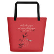 Walk With A Purpose Haiku With Dragonfly on Beach Bag