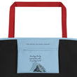 Dream Bigger Haiku With Mountains on Beach Bag