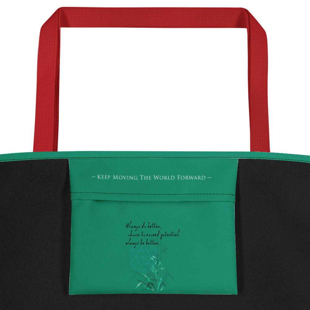 Always Better Haiku With Lilies on Beach Bag