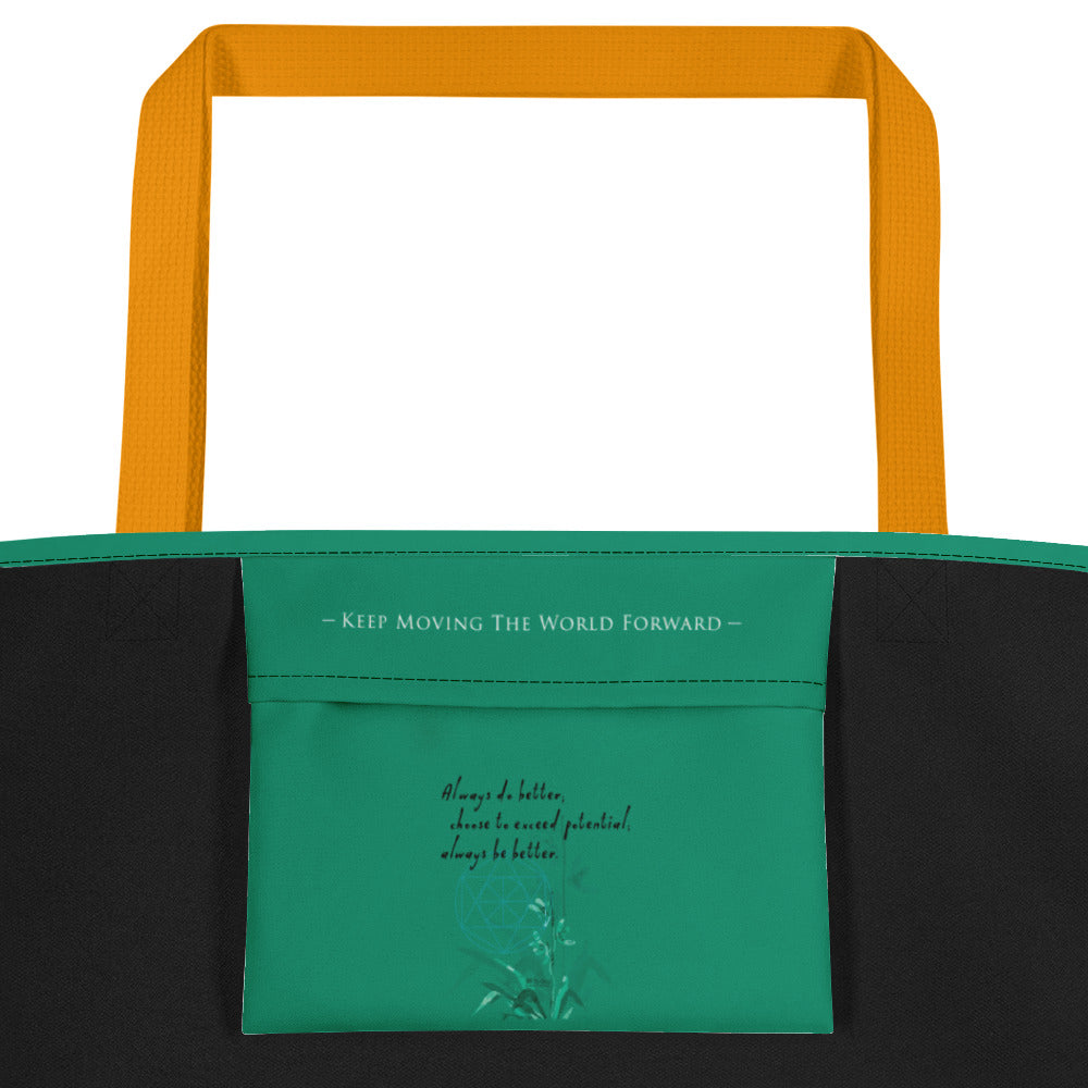 Always Better Haiku With Lilies on Beach Bag