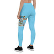 Baby Animals Keep Moving The World Forward In Blue on Women's Leggings