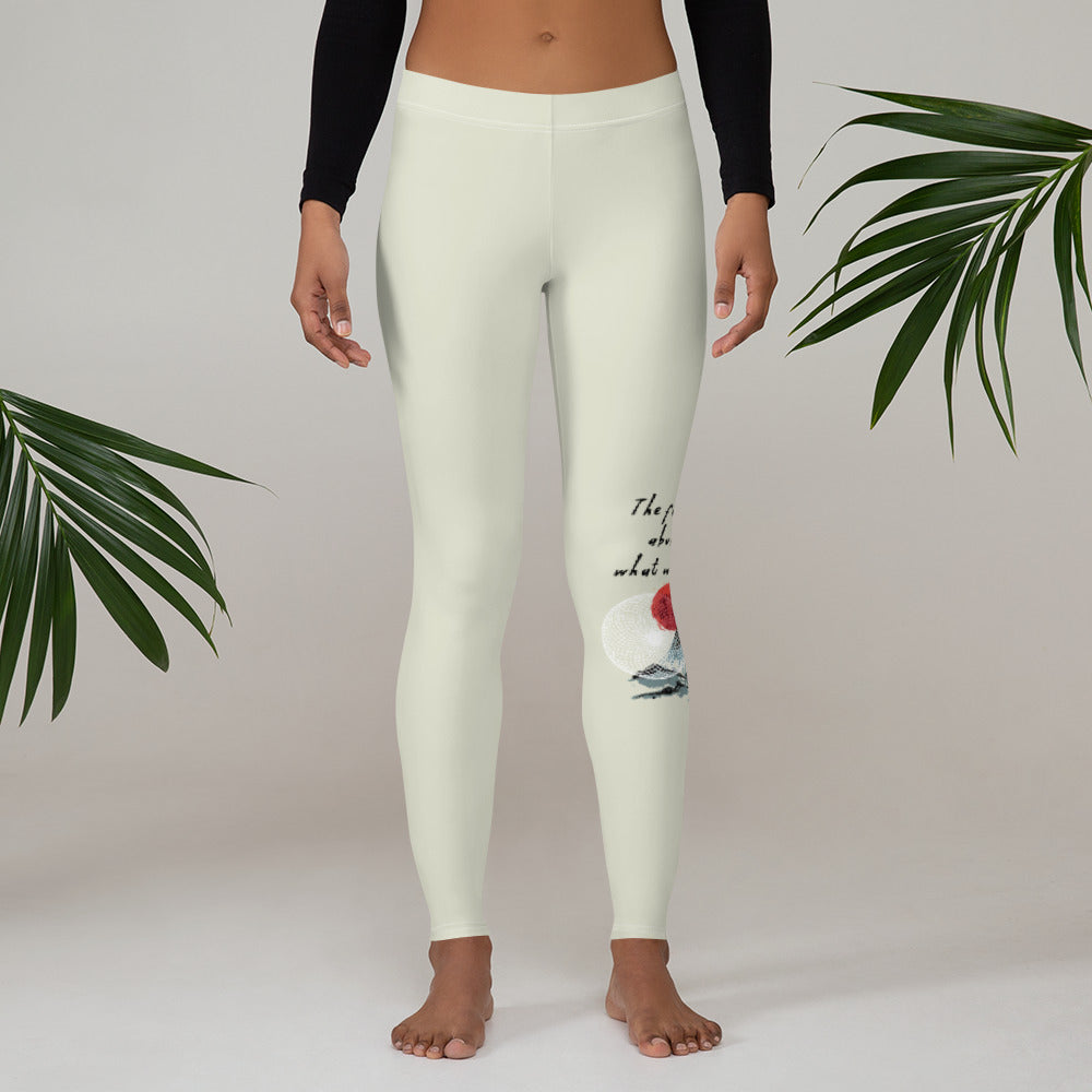 Future Is Bright Haiku With Mountain Sun on Women's Leggings