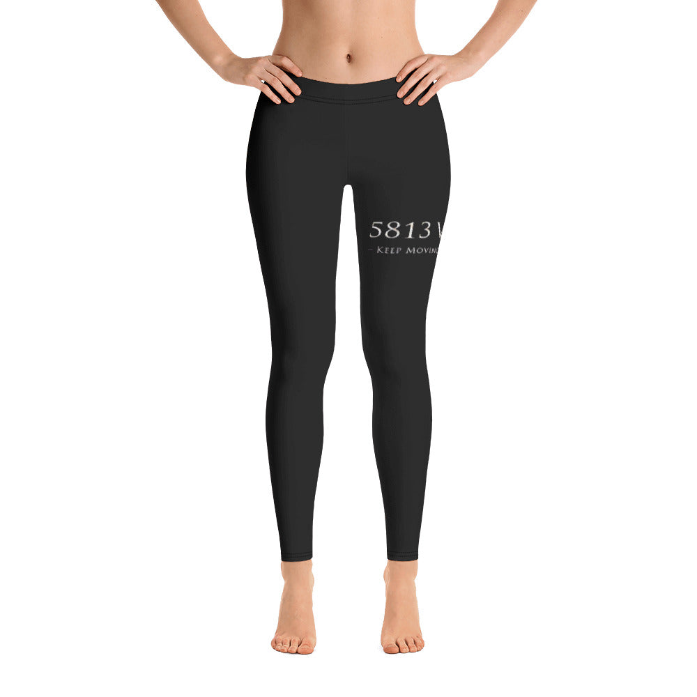 5813 Ventures Logo In Pearl on Women's Leggings