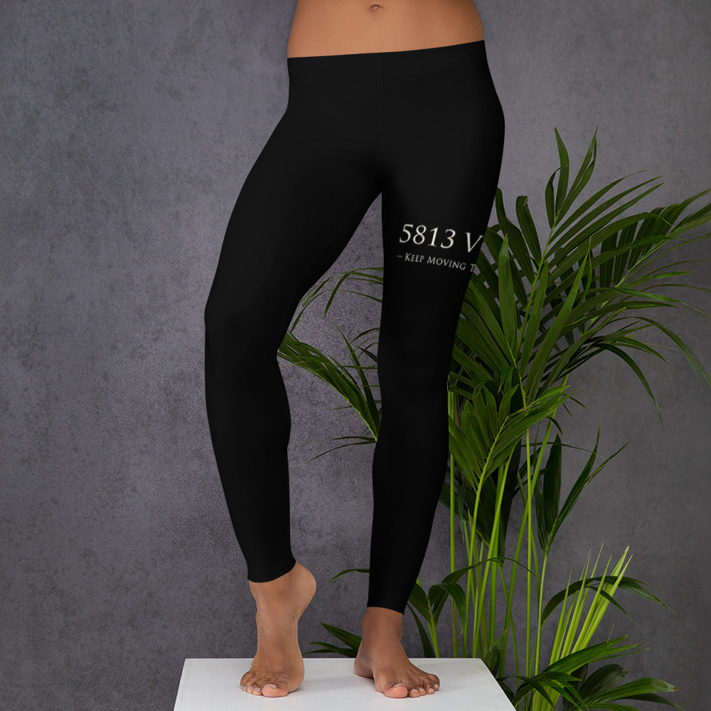 5813 Ventures Logo In Pearl on Women's Leggings