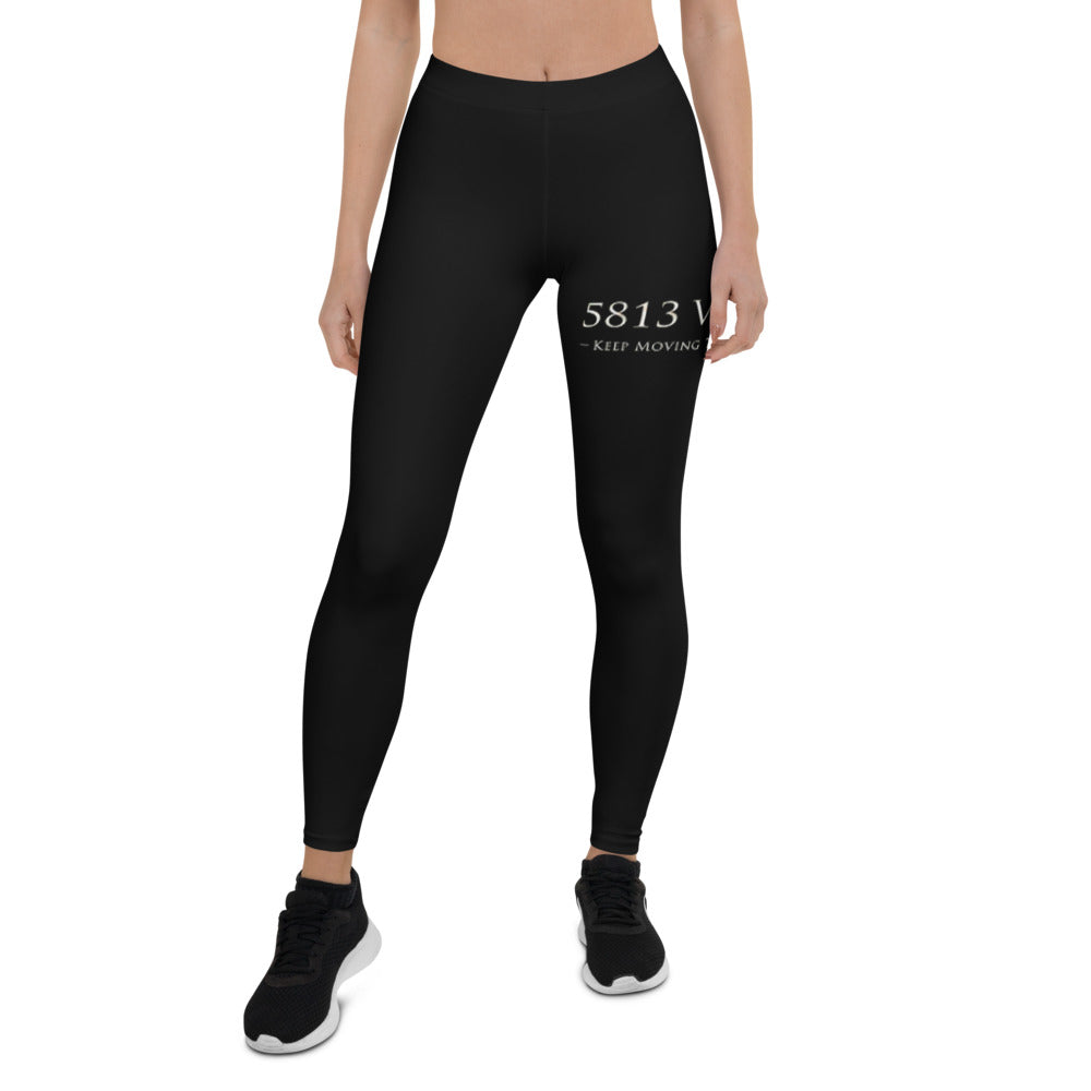 5813 Ventures Logo In Pearl on Women's Leggings