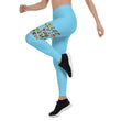 Baby Animals Keep Moving The World Forward In Blue on Women's Leggings