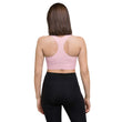 Baby Animals Keep Moving The World Forward In Pink on Longline Sports Bra