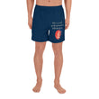 Believe To Win Haiku With Sun Tree on Men's Athletic Long Shorts