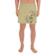 Matsuo Basho Haiku With Bonsai on Men's Athletic Long Shorts