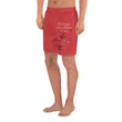 Walk With A Purpose Haiku With Dragonfly on Men's Athletic Long Shorts