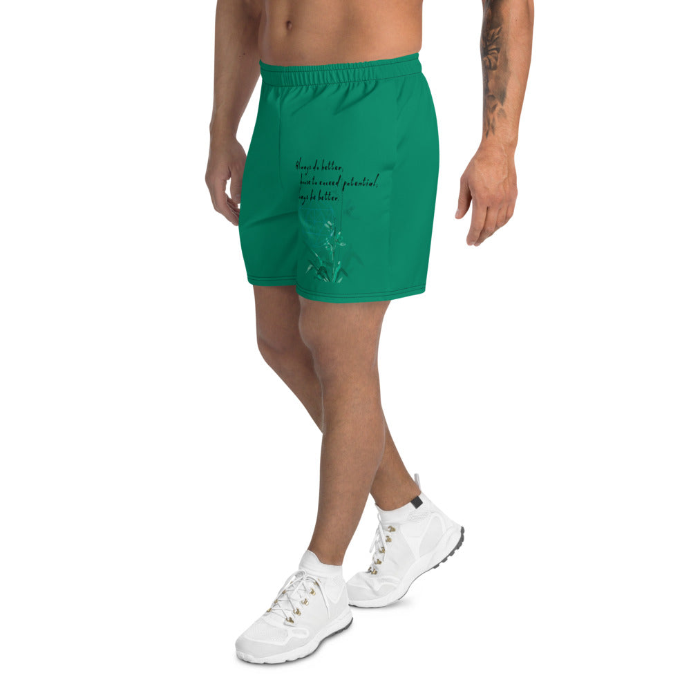 Always Better Haiku With Lilies on Men's Athletic Long Shorts